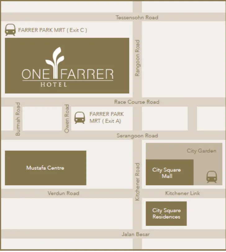 Map of One Farrer Hotel